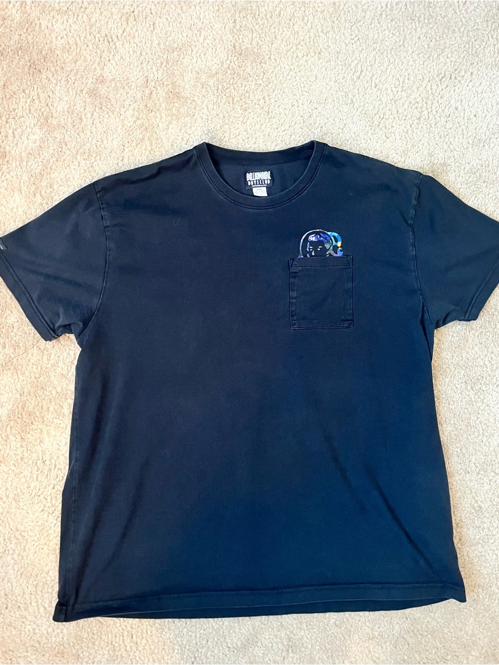 Billionaire Boys Club Black Crewneck Tee with Logo Tag